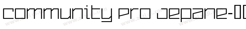 Community Pro Jepane字体转换